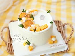 淡奶油蛋糕系列｜芒果淡奶油，如图款式，新鲜水果，动物性淡奶油~