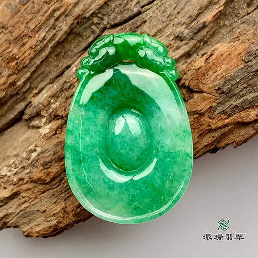 派瑞翡翠 翡翠挂件 糯冰种 绿色 商品图4