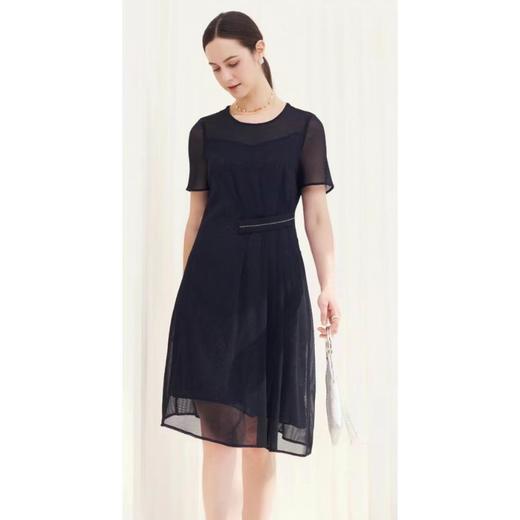 2楼凯莉米洛蓝莓色收腰连衣裙 商品图0