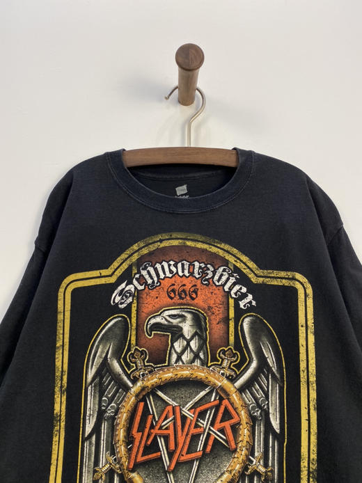 Hanes 666 SLAYER 杀手乐队 短袖T恤 _PST(L) 商品图0
