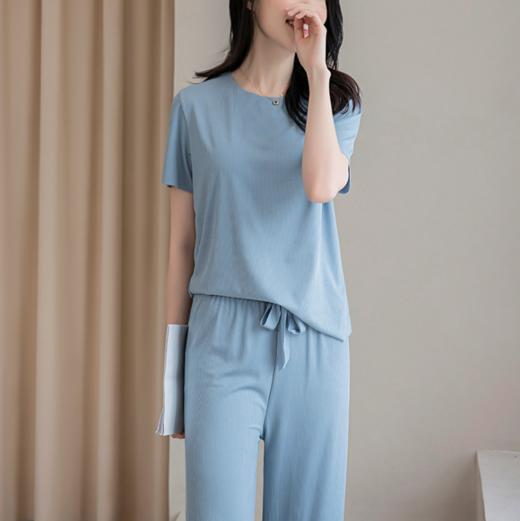 买一送一【冰丝垂感家居服套装】滑溜溜冰冰凉可居家可外穿的两穿睡衣，冰丝裸感无痕丝滑亲肤舒适柔软 商品图8