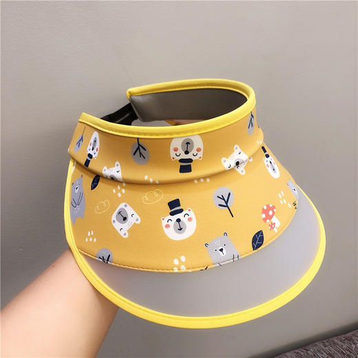 【儿童空顶夏季遮阳防晒帽】大檐太阳帽男女宝贝可爱出游帽-优选好物W仓 商品图2