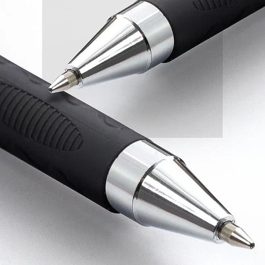 晨光gp1111中性笔0.7mm水笔子弹头签名笔练字笔商务办公用签字笔碳素硬笔黑色书法专用加粗粗头 商品图1