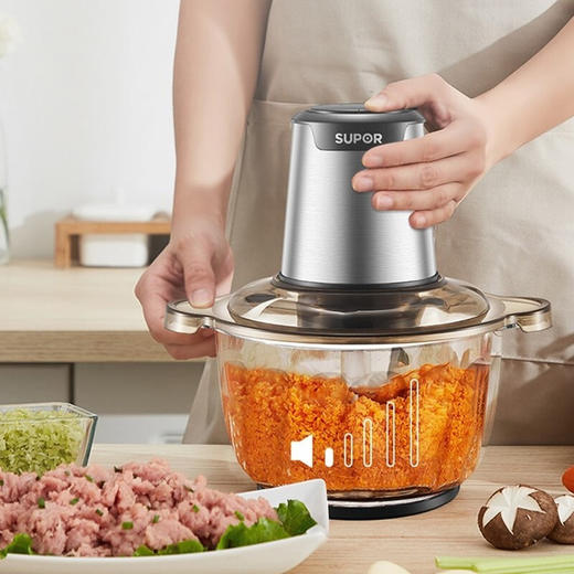 苏泊尔（SUPOR）两档转速可调绞馅碎肉不锈钢多功能绞肉机JRD01-300【企业采购】 商品图0
