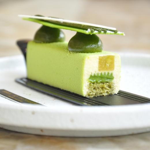 ③叁条饮一口春龙井蜜瓜慕斯