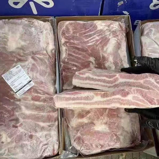 【西班牙原产】混血黑猪五花肉  约4kg/块 3块/箱 商品图2