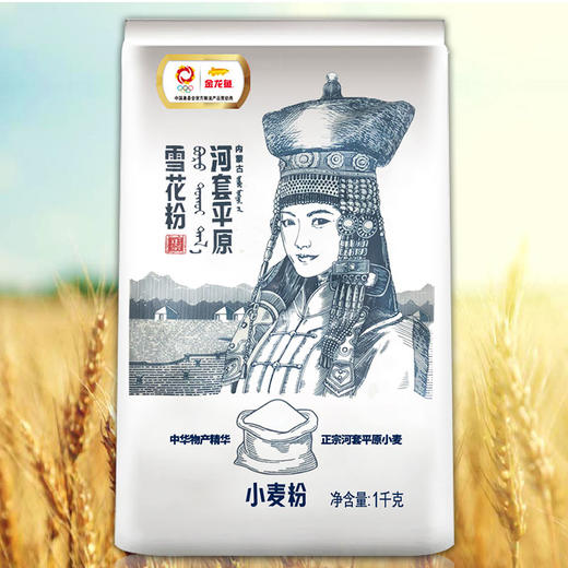 【仅限石家庄地区】金龙鱼河套平原雪花粉1KG装 商品图1