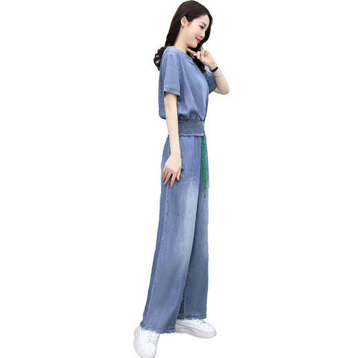 新款感港味轻熟御姐学院小香风小个子牛仔套装HR-WXA11-29 商品图4