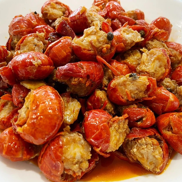 活虾剪头现炒 滋味小龙虾尾 麻辣，香辣，蒜香三种口味 【两盒 顺丰包邮】