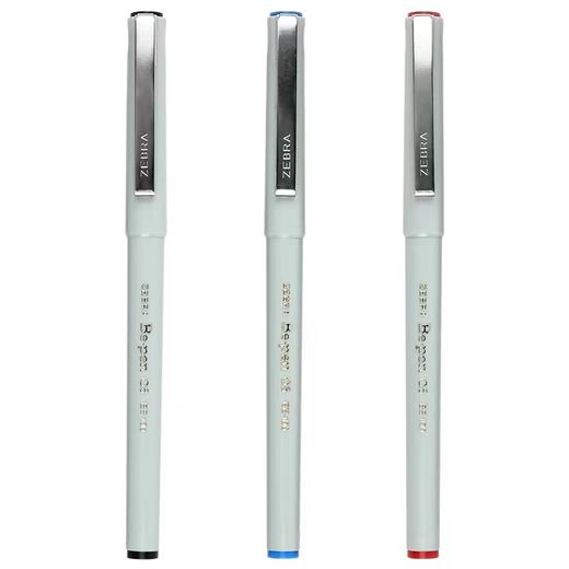 日本ZEBRA斑马经典签字笔BE-100 针管中性笔办公财务用笔 0.5mm 黑色 红色 蓝色 商品图8