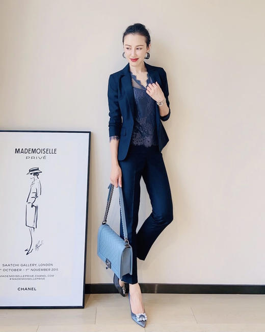 J83A2627颈袖添香智性风女精英OL气质职业装女士西装裤套装时尚正装J83A2627 商品图1