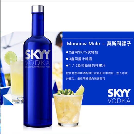 深蓝伏特加蓝天伏特加原味 750ml/瓶 商品图2