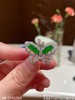 46-2141204，玻璃帝王绿蝴蝶戒指。20999 商品缩略图0