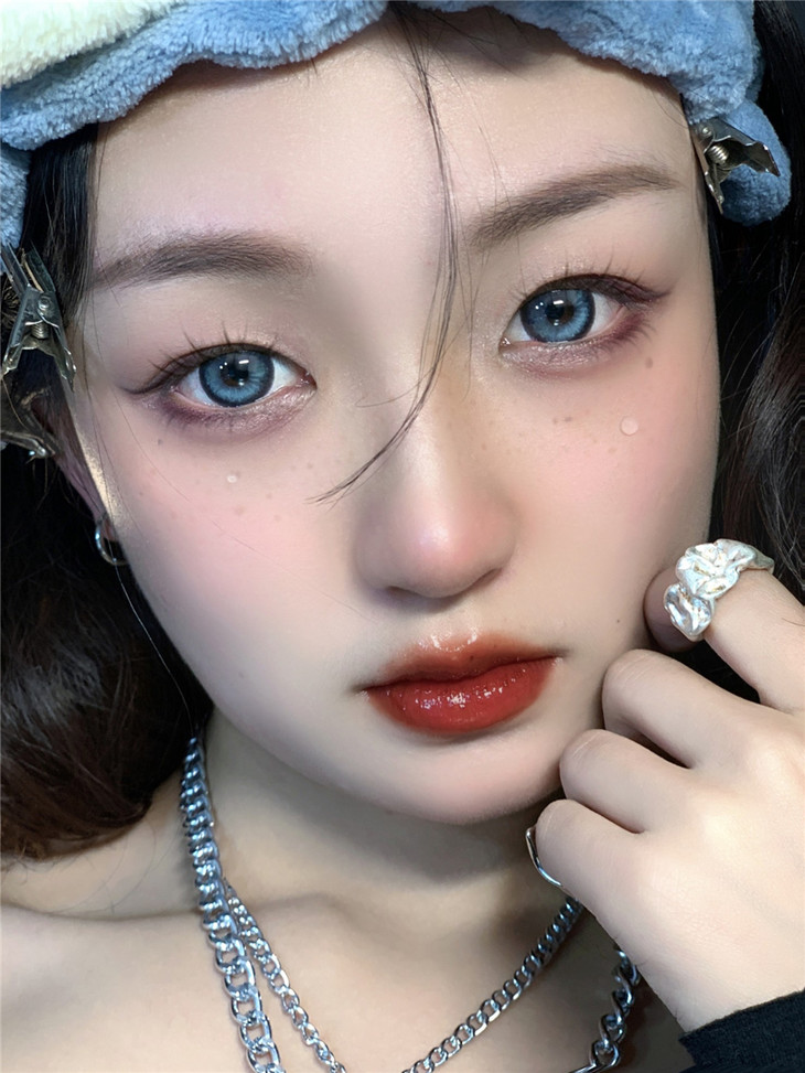 MoonMyth年抛隐形眼镜 赛博朋克蓝14.5mm 一副/2片-VVCON美瞳网40