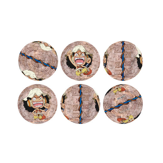 【折扣商品 不退不换】24片 钥匙扣拼图 塑料拼图A3157 ONE PIECE-撒谎布 商品图1