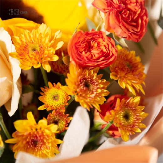 【鲜花类订单需提前1天预定】金牛座·暖阳，36鲜花 商品图2