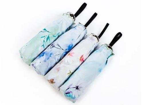 缀美五折刺绣伞新款洋伞五折太阳伞超轻便携小巧迷你遮阳伞短小巧晴雨伞 商品图7