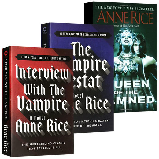 夜访吸血鬼3本套装 英文原版 the Vampire 吸血鬼文学典范 吸血鬼之母 安妮赖斯 Anne Rice 进口英语同名电影原著小说书 商品图1