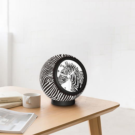 【折扣商品 不退不换】【折扣商品 不退不换】145片 桌面时钟 塑料拼图KC1004 图腾斑马 商品图0