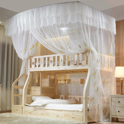 蚊帐欧式子母床蚊帐伸缩蚊帐