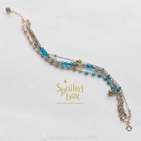 SpoiledBrat Jewelry 磷灰石斜长石多层手链
