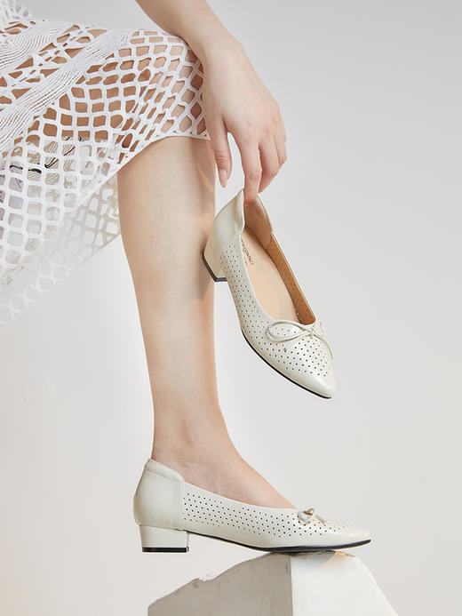 ARCHCONTACT安启美奈方头一字带粗跟凉鞋52739 商品图0