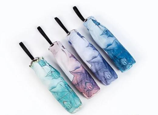 缀美五折刺绣伞新款洋伞五折太阳伞超轻便携小巧迷你遮阳伞短小巧晴雨伞 商品图13