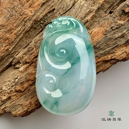 派瑞翡翠 翡翠挂件 糯冰种 飘花 商品图0