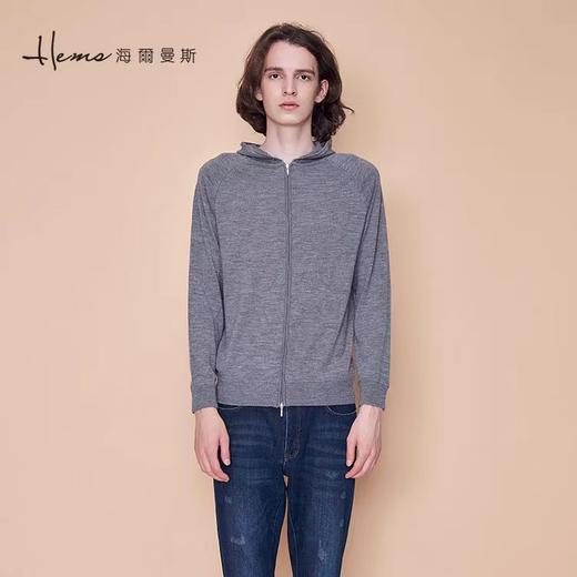 海尔曼斯连帽长袖羊毛衫20102D42 商品图0