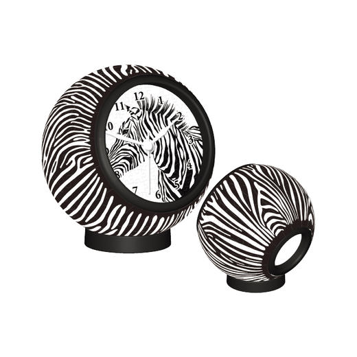 【折扣商品 不退不换】【折扣商品 不退不换】145片 桌面时钟 塑料拼图KC1004 图腾斑马 商品图1