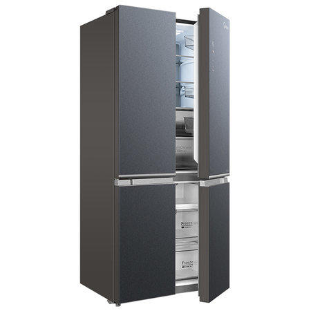 美的(Midea) 521升冰箱 节能低音 除味保鲜 温湿精控 19分钟急速净味 碳钻玻璃面板 BCD-521WSGPZM 商品图4