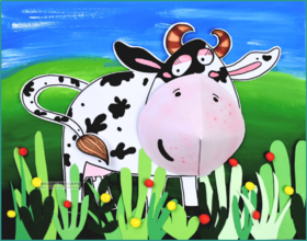 7-8岁《草原上的小奶牛》【自动发货：下单后，点击手机短信中收到的链接，即可获取文件下载的链接；如有任何问题，可添加客服微信hm33268获得帮助】
