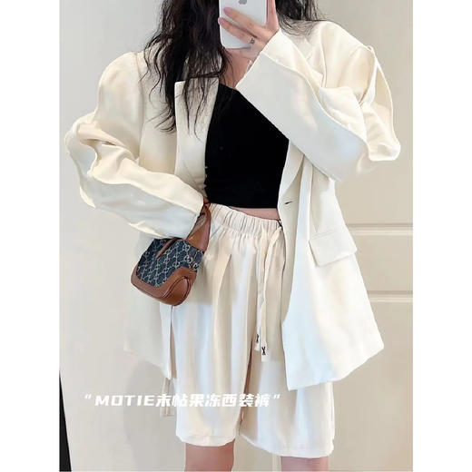 【限时折扣】MOTIE末帖果冻五分西装裤 (M-L)(白色/卡其色/灰色/绿色/黑色）（非质量问题不退不换） 商品图5