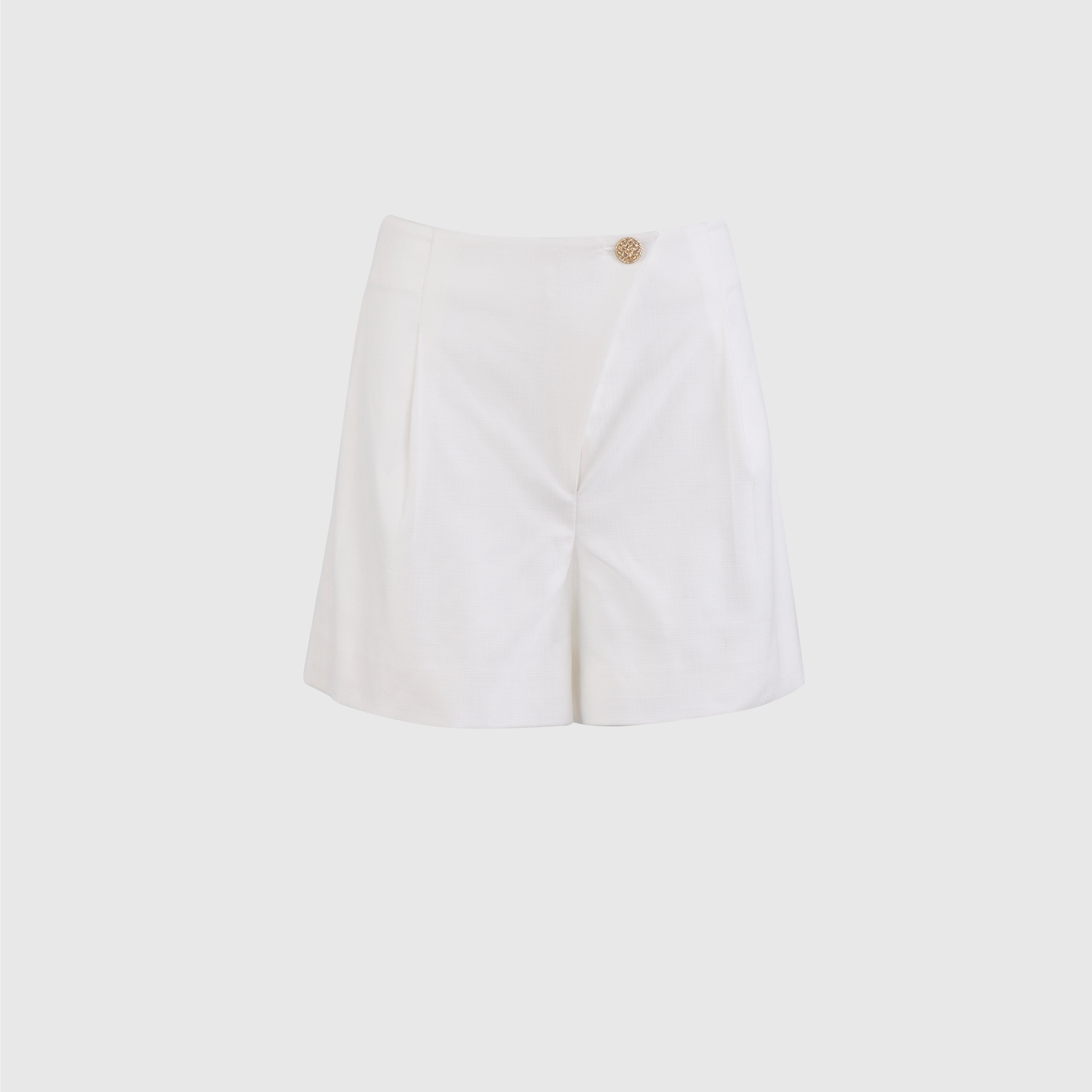 斜门襟韩国设计减龄百搭短裤