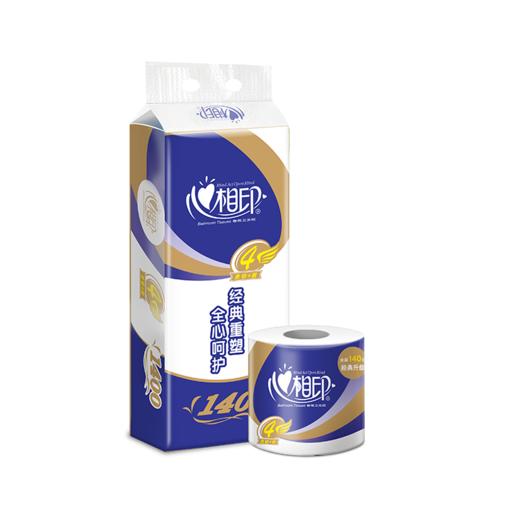 【心相印专区】心相印140克10卷装四层卷筒卫生纸  家用实惠 BT910  10卷*6提 商品图5