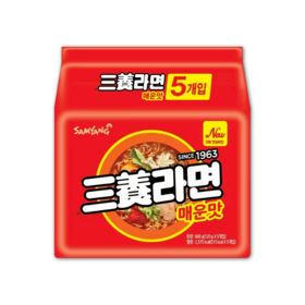 【5连包】三养 拉面辣味120g*5 