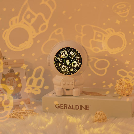 创意卧室氛围星空灯太空人宇航员投影仪小夜灯儿童发光玩具亚马逊国庆出游 商品图1