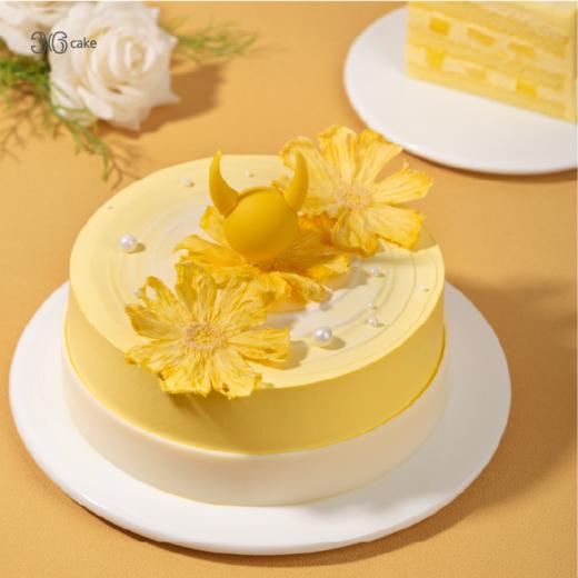 【鲜花类订单需提前1天预定】金牛座.奶油蛋糕+金牛座光芒鲜花套餐~ 商品图4