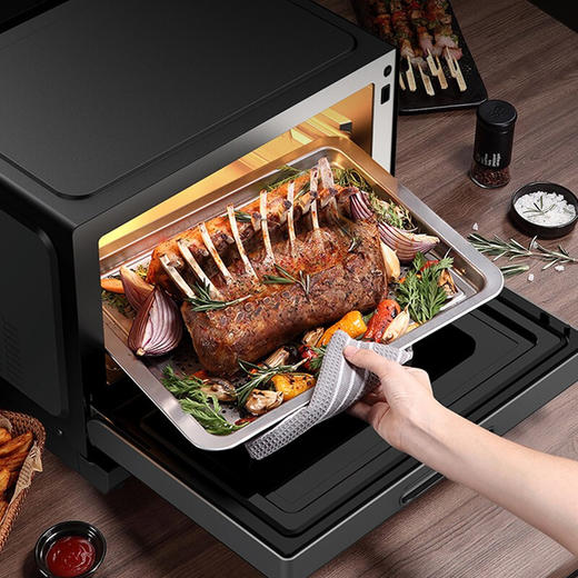 格兰仕D90Q20ESXLV-RT(W0)微蒸烤一体20L不锈钢内胆微波炉 20L 黑色 商品图1