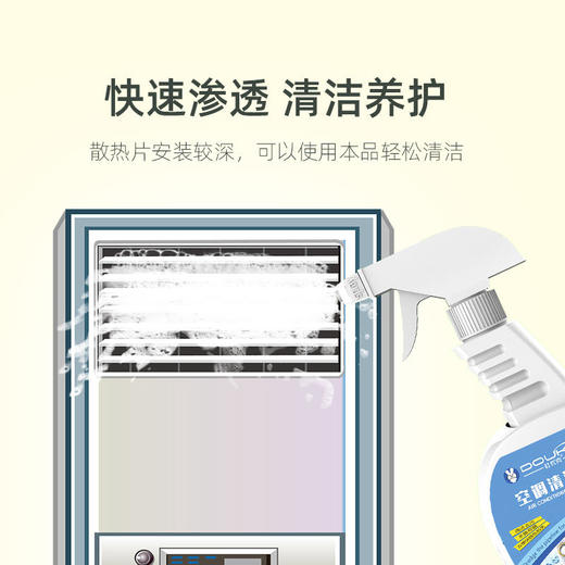 【清新清净舒适如家】杜优克空调清洗剂无需拆卸一喷一擦就干净适合所有空调高性价比 商品图2