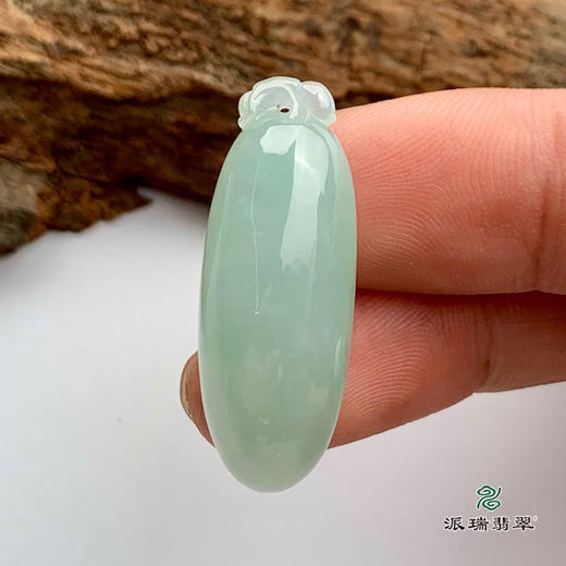 派瑞翡翠 翡翠挂件 糯冰种 绿色 商品图2