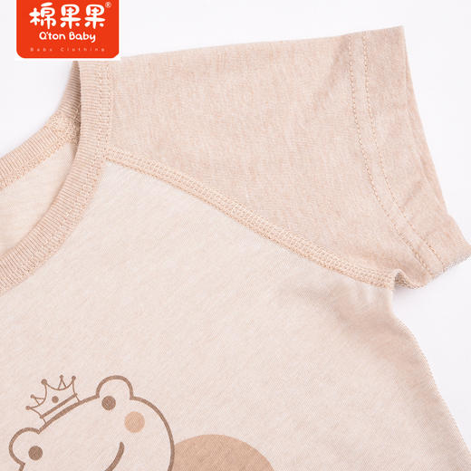 棉果果夏季彩棉男童女童插肩套头T恤M201140122210 商品图2