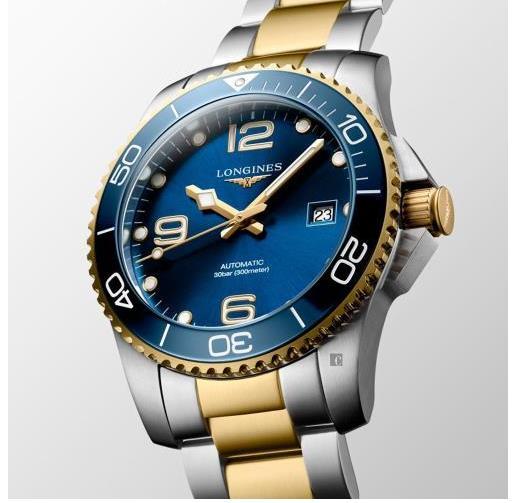 【专柜发货】LONGINES 浪琴 深海征服者浪鬼陶瓷潜水机械表-蓝x金/41mm(L37813967) 商品图2