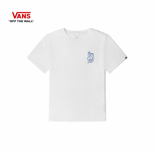 VANS短袖T恤夏季宽松彩色图案和平青蛙白色	VN0A7PZHWHT 商品图0