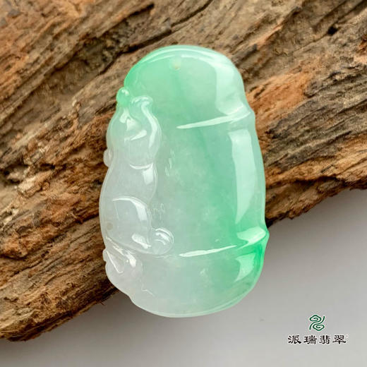 派瑞翡翠 翡翠挂件 糯种 绿色 商品图2
