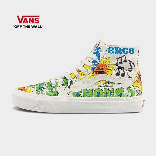 VANS彩色趣味印花男鞋女鞋高帮帆布鞋VN0A4U16ARG 商品图0