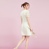 西遇小香风白色连衣裙女夏季2023年新款方领修身气质V0020795/D0020961 商品缩略图3