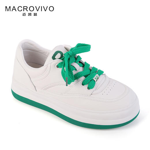 迈凯路松糕厚底时尚百搭小白鞋798-1 商品图3