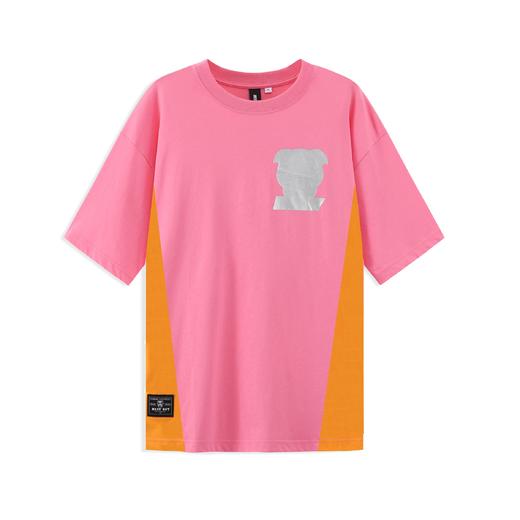 MEET.ROY狗头LOGO系列OVERSIZE版型烫银拼接短袖T恤01MR1253 商品图3