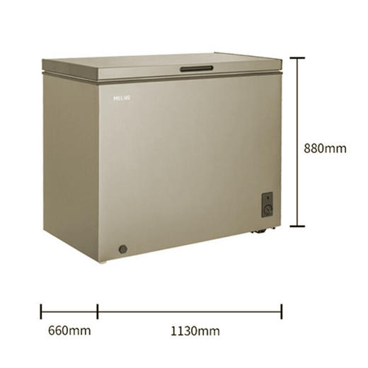 美菱(MELING)BC/BD-306DT 306升单温冷藏冷冻转换冰柜 大冷冻能力 商品图2